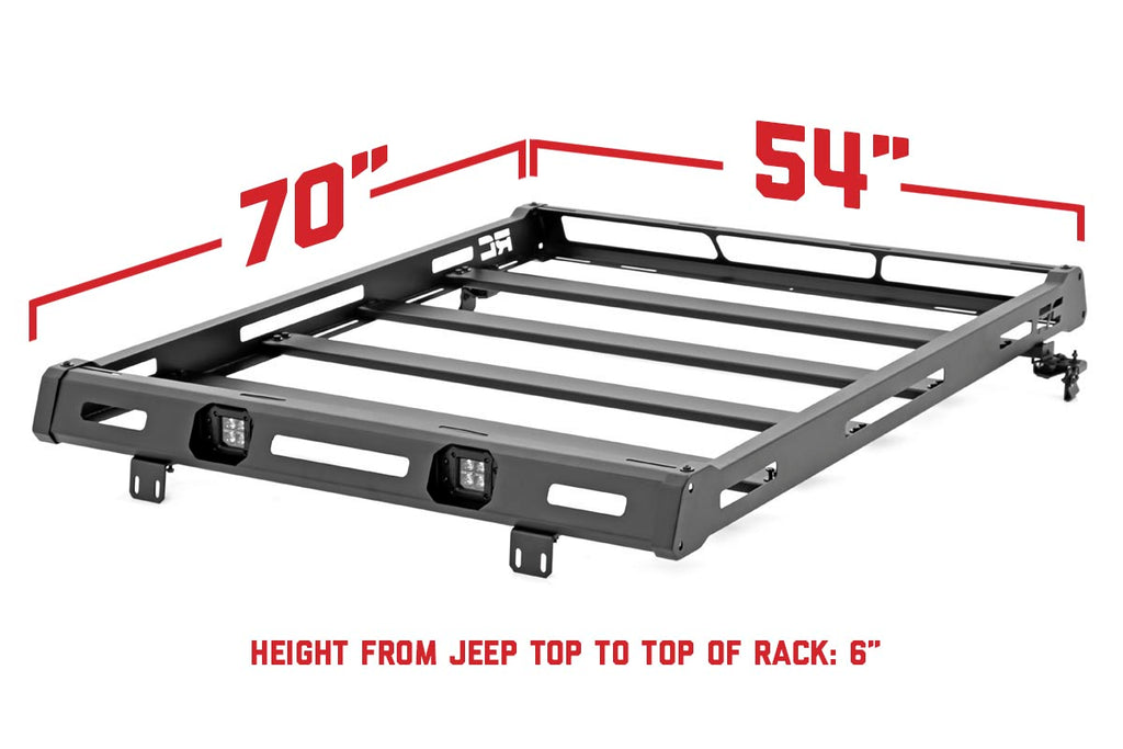 Roof Rack - Black Series Lights - Jeep Wrangler JL (18-23) Wrangler Unlimited (18-23)