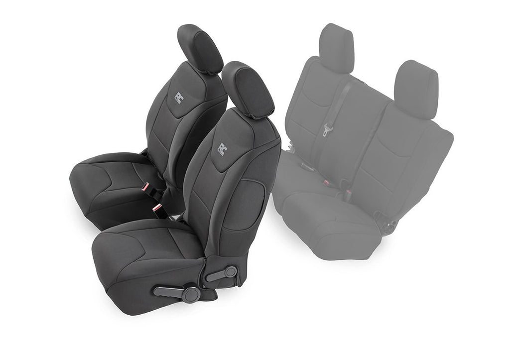 Rough Country Seat Covers - Front - Jeep Wrangler JK 4WD (2013-2018)