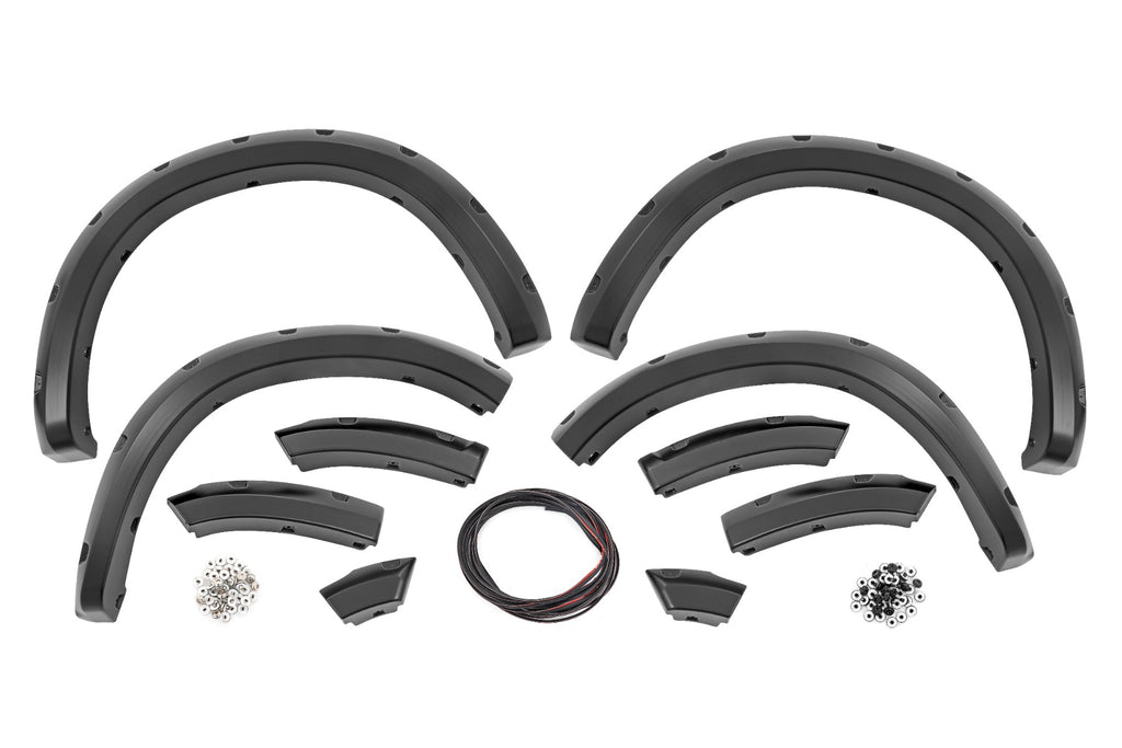 Rough Country Pocket Fender Flares - Both Bumpers - Ram 1500 2WD 4WD 09-18 - Ram 1500 2WD 4WD