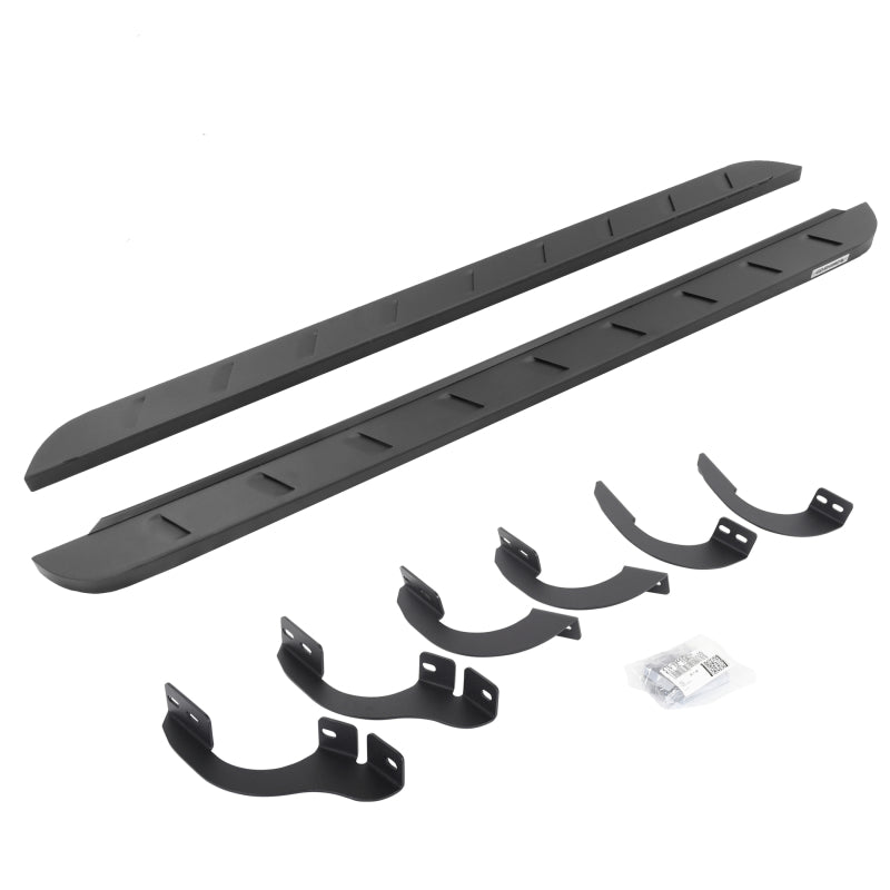 Go Rhino Toyota 4Runner (No Ltd/Nghtshd) RB10 Slim Running Boards Kit (w/Brackets) - Tex. Blk