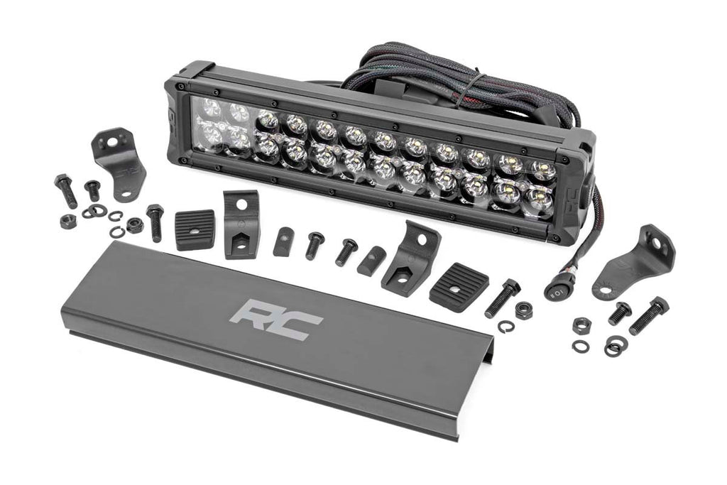 Rough Country - Black Series LED Light - 12 Inch - Dual Row - White DRL - 70912BD