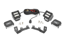 Load image into Gallery viewer, Rough Country - LED Ditch Light Kit - 2in Black Pair - Flood - Chevy/GMC 1500 (14-18) - 71053