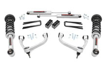 Load image into Gallery viewer, Components of the 3-inch lift kit for Ford F-150 4WD, including N3 struts, coil springs, and hardware