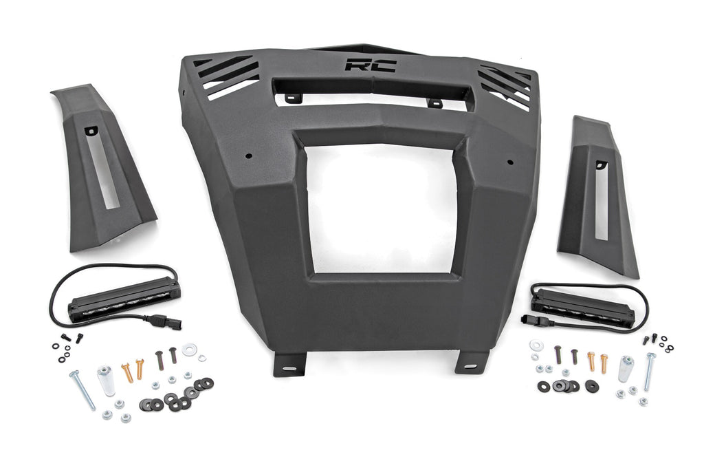 Bumper - Front - 6 In. Black Slimline LED Pair - Can-Am Defender HD 8 HD 9 HD 10