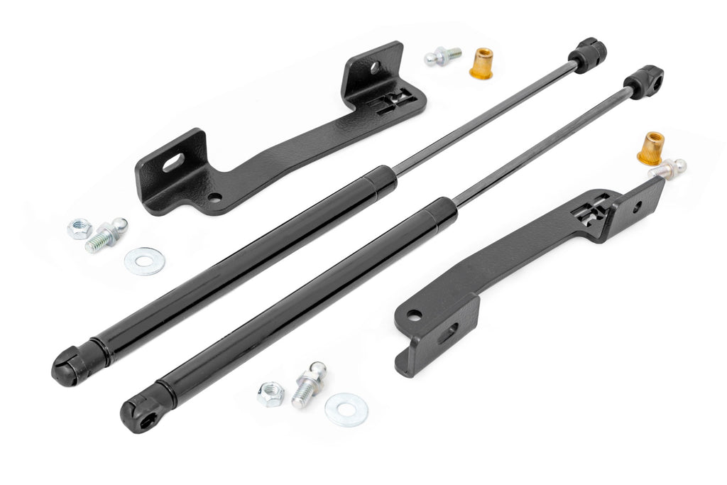 Rough Country Hydraulic Hood Assist - Jeep Gladiator JT Wrangler 4xe Wrangler JL (18-23)