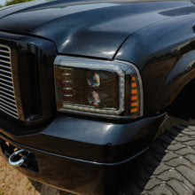 Load image into Gallery viewer, AlphaRex 05-07 Ford Super Duty/Excursion LUXX-Series LED Projector Headlights - Alpha-Black