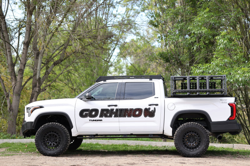 Go Rhino Toyota Tundra CrewMax Cab 4dr E-BOARD E1 Electric Running Board Kit - Tex. Blk