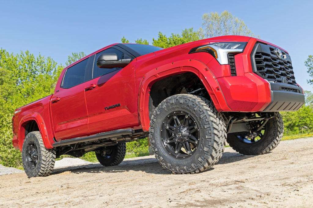 Rough Country Defender Pocket Fender Flare - White - Toyota Tundra (2022-2023)