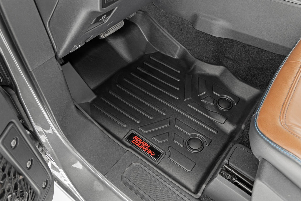 Rough Country Floor Mats - Front & Rear - Ford Bronco (2 Door) 4WD (2021-2023)
