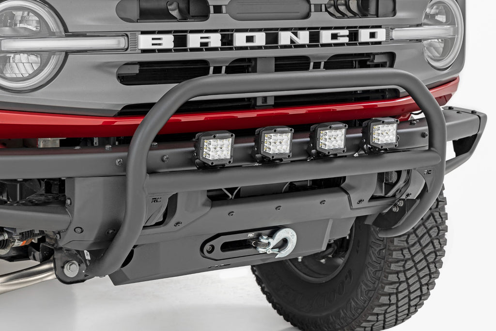 Nudge Bar - 4 Inch Round Led (x4) - OE Modular Steel - Ford Bronco (21-23)