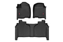 Load image into Gallery viewer, Rough Country Floor Mats - FR &amp; RR - FR Bucket - Crew - Chevy GMC 1500 (19-23)