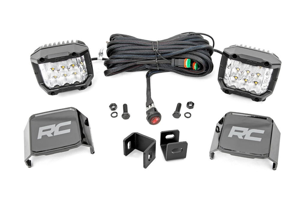 Rough Country - LED Light - Ditch Mount - 3" OSRAM - Wide - Toyota Tundra (22-23) - 71075