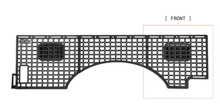 ADD 2023+ Ford Super Duty F250/350 Bed Side Molle - Driver Front