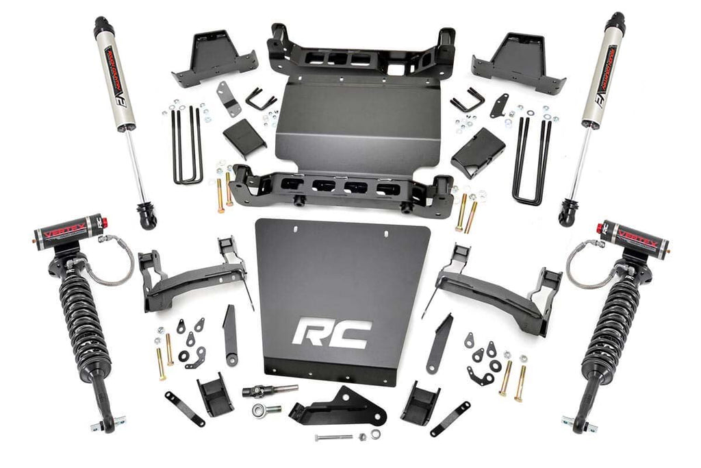 7 Inch Lift Kit - Bracket - Vertex V2 Shks - Chevy GMC 1500