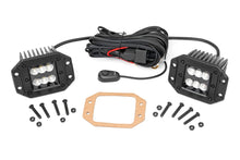Load image into Gallery viewer, Rough Country - Black Series LED - 2" Pair - Flood - Flush Mount - 70113BL