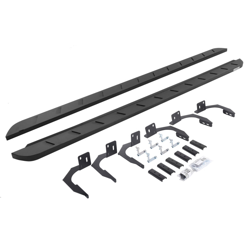 Go Rhino Dodge Ram 1500 QC 4DR RB10 Slim Running Boards Kit (Incl. Brackets) - Tex. Blk