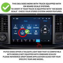 Load image into Gallery viewer, Putco 21-23 Ford F-150 60In Direct Fit Red Blade Kit Tailgate Bars w Factory LED Taillamps