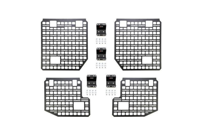 BuiltRight Industries 09-14 Ford F-150 (Incl. Raptor) Full Bedside Rack w/8 CLAMPS - 4pc Set