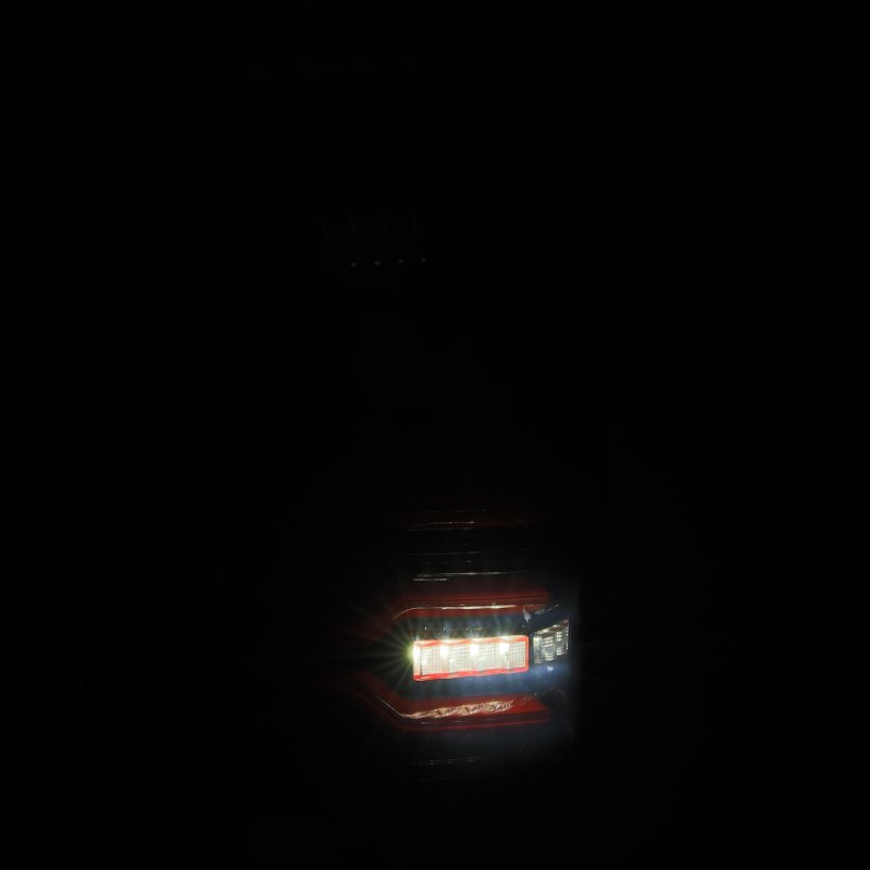 AlphaRex 19+ Dodge Ram 1500 Luxx-Series LED Tail Lights Black/Red w/Activ Light/Seq Signal