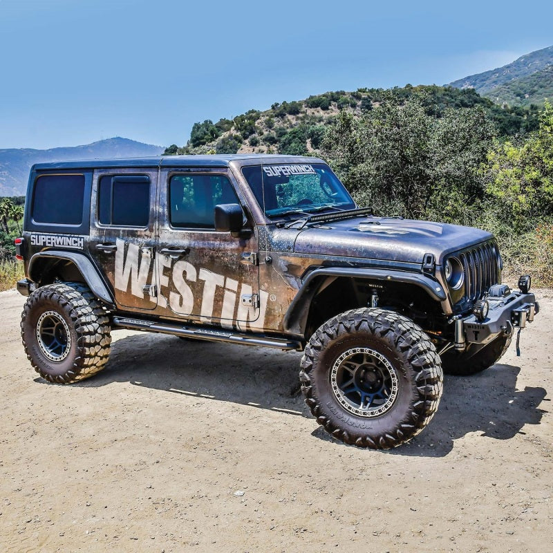 Westin 18+ Jeep Wrangler JL Unlimited 4dr Rock Slider - Textured Black