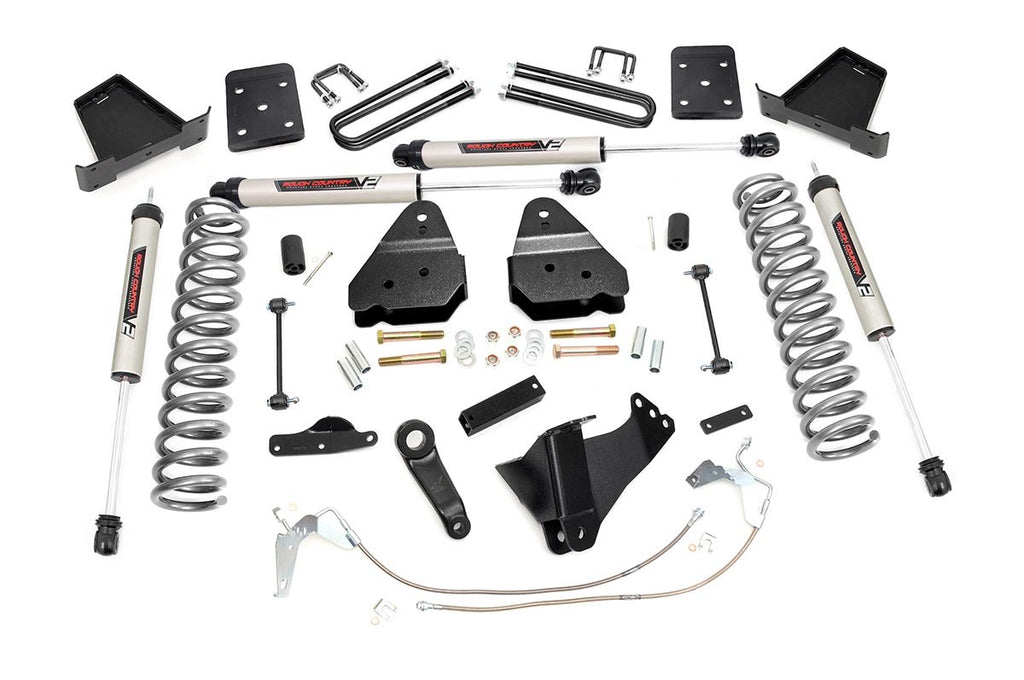 4.5 Inch Lift Kit - W O Overloads - V2 - Ford F-250 F-350 Super Duty