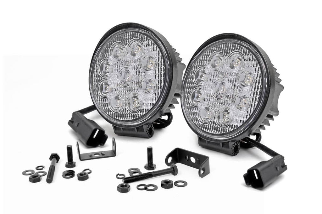 Rough Country - Chrome Series LED Light Pair - 4 Inch - Round - 70804