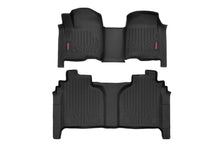 Load image into Gallery viewer, Rough Country Floor Mats - FR &amp; RR - OV Hump - Crew - Chevy GMC 1500 (19-23)