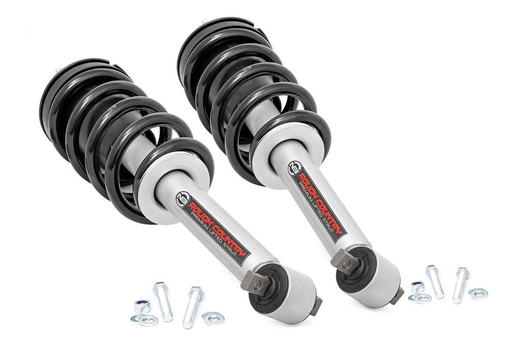 Rough Country Loaded Strut Pair - 3.5 Inch - Chevy GMC 1500 Truck & SUV (07-14)