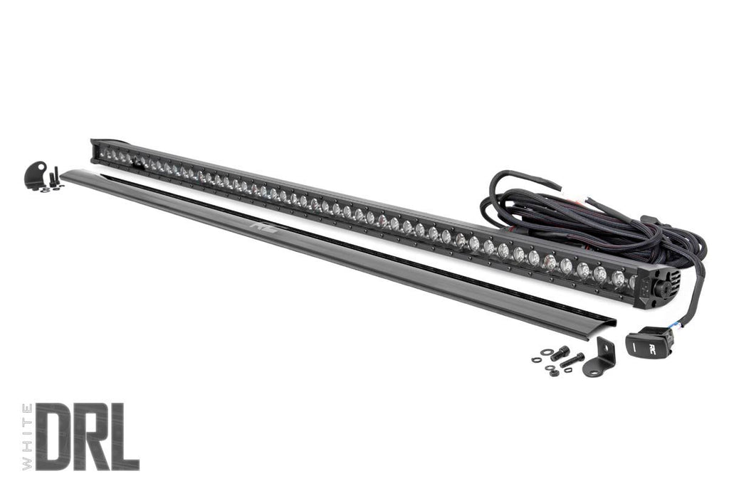 Rough Country - Black Series LED Light Bar - Cool White DRL - 50 Inch - Single Row - 70750BLDRL