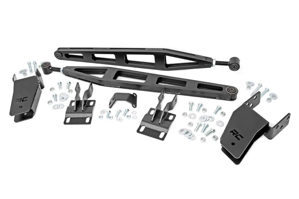 Rough Country Traction Bar Kit - Inverted U-bolts - 0-6 Inch - Ford Super Duty (08-16)
