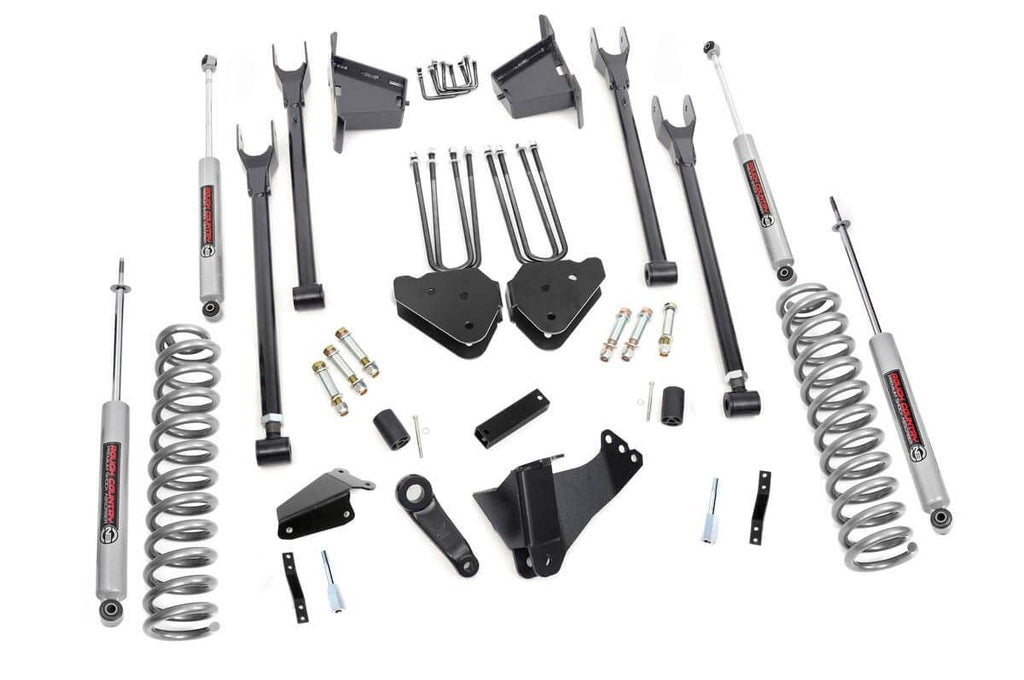 8 Inch Lift Kit - 4 Link - RR Blocks - Ford F-250/F-350 Super Duty 4WD (05-07)