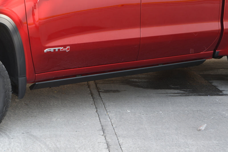 Go Rhino Chevrolet Silverado 1500 CC 4dr E-BOARD E1 Running Board Kit - Bedliner Coating
