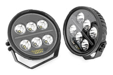 Load image into Gallery viewer, Rough Country - Black Series Halo LED Light Pair - White/Amber DRL - 6.5 Inch - Round - 70805A