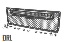 Load image into Gallery viewer, Rough Country - Mesh Grille - 30" Dual Row LED - Black - Amber DRL - GMC Sierra 1500 (14-15) - 70190BDA