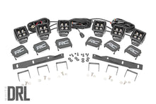 Load image into Gallery viewer, Rough Country - LED Light - Fog Mount - Triple 2" Black Pair - White DRL - Ford Raptor (17-20) - 70700DRL
