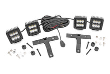 Load image into Gallery viewer, Rough Country - Jeep Quad LED Light Pod Kit - Black Series (18-21 JL / 20-21 Gladiator) - 70822