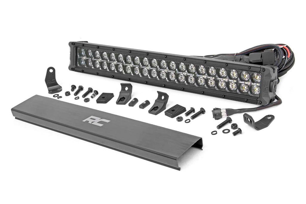 Rough Country - Black Series LED Light - 20 Inch - Dual Row - Amber DRL - 70920BDA