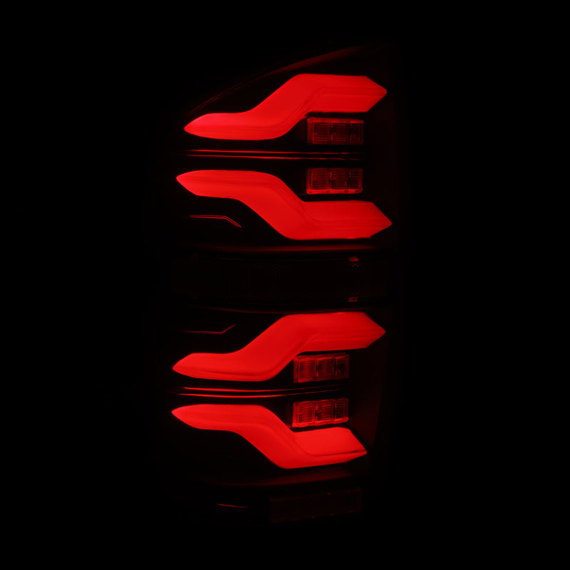 AlphaRex 16+ Toyota TacomaLUXX LED Taillights Blk w/Activ Light/Seq Signal