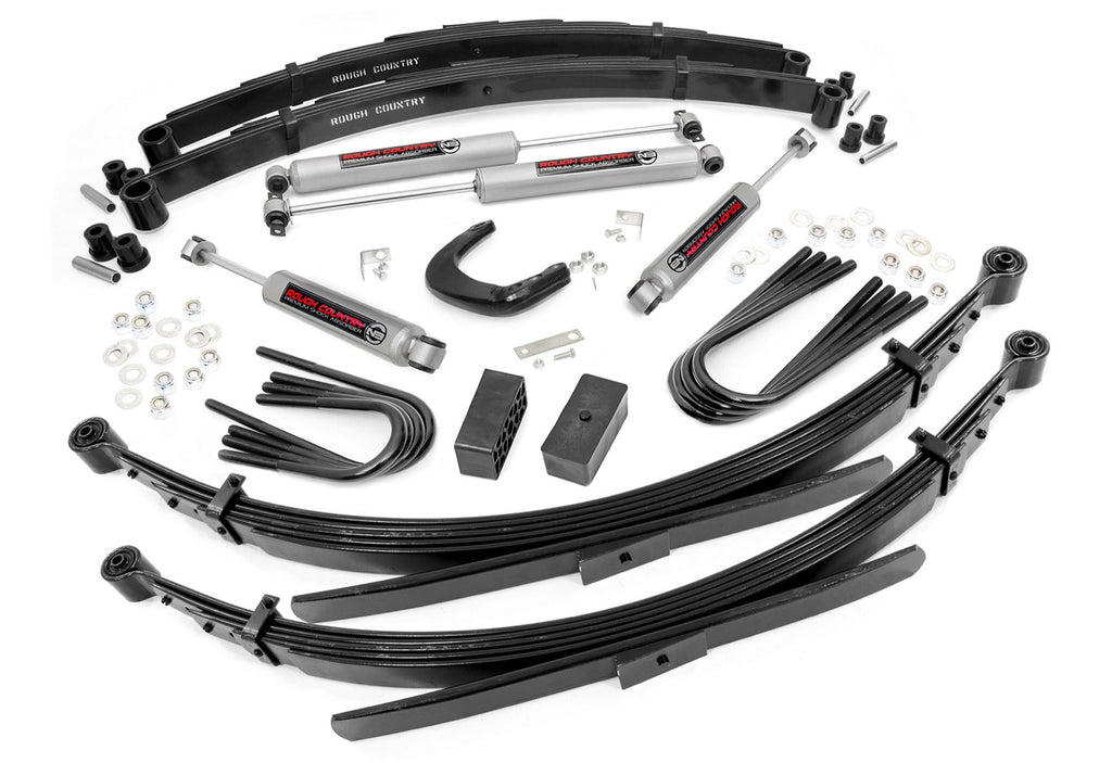 6 Inch Lift Kit - 52 Inch Rear Springs - Chevy GMC 3 4-Ton Suburban C25 K25 Truck