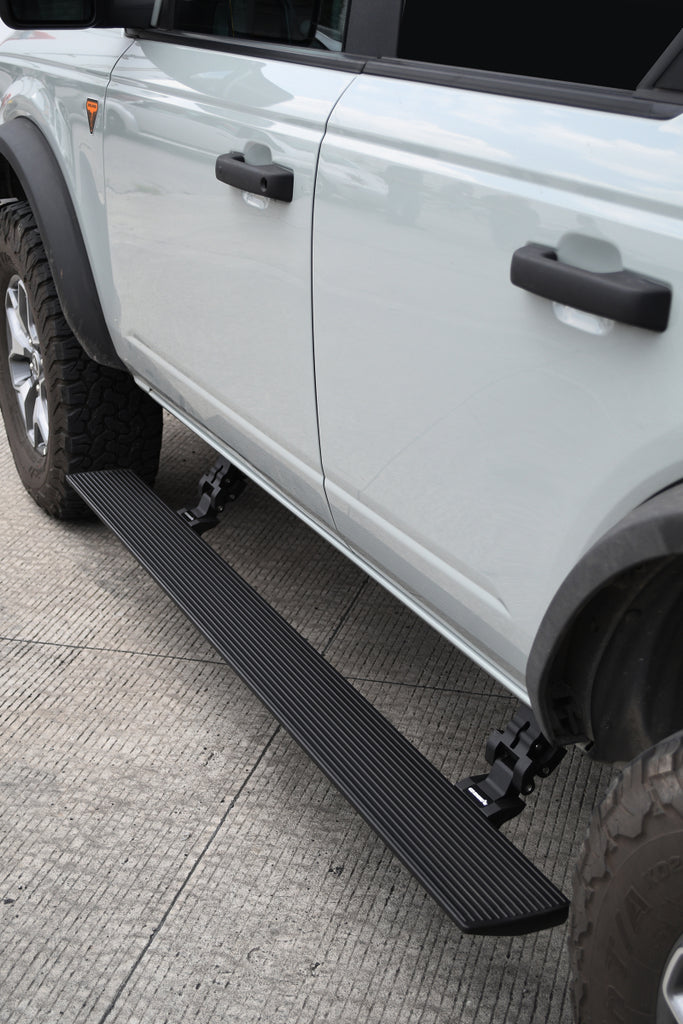 Go Rhino Ford Bronco 4dr E-BOARD E1 Electric Running Board Kit (No Drill) - Tex. Blk