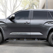 Load image into Gallery viewer, Go Rhino Toyota Sequoia Sport Utility (Ex. Hybrid) E1 Electric Running Board Kit - Text. Black