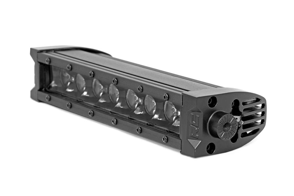 Rough Country - Black Series LED Light Bar - Cool White DRL - 8 Inch - Single Row - 70718BLDRL