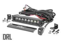 Load image into Gallery viewer, Rough Country - Black Series LED Light Bar - Cool White DRL - 8 Inch - Single Row - 70718BLDRL