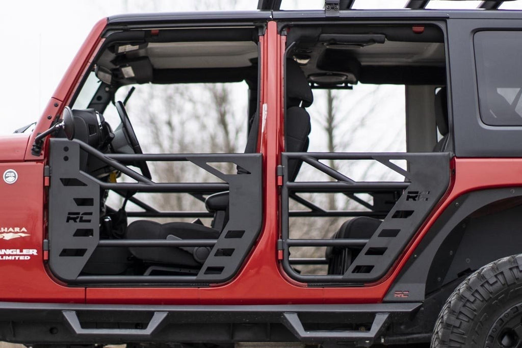 Rough Country - Tubular Doors - Front - Jeep Wrangler JK/Wrangler Unlimited  (2007-2018) - 10586