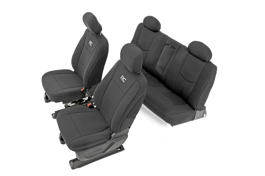 Rough Country Seat Covers - FR 40 20 40 & Rear - Chevy GMC 1500 (14-18)