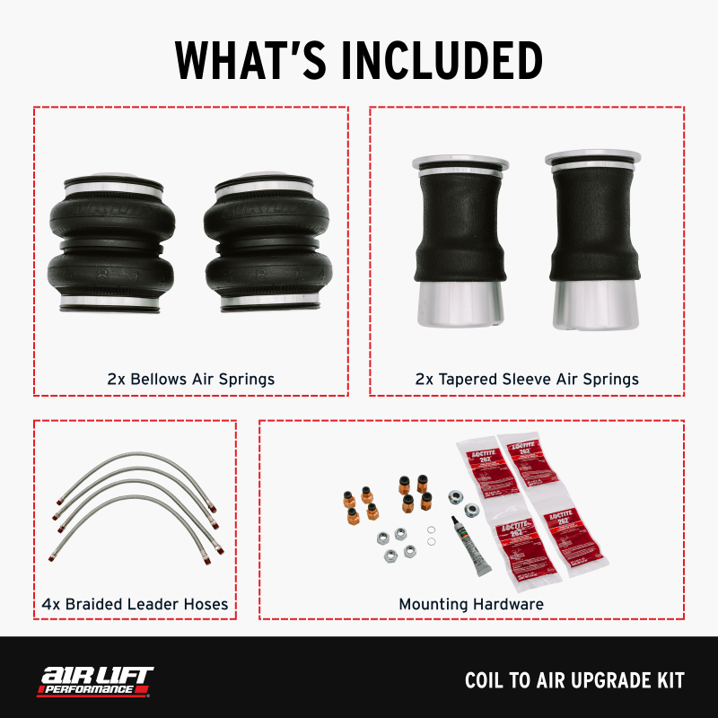 Air Lift 15-21 Subaru WRX / 15-21 Subaru WRX STI Coil to Air Upgrade Kit