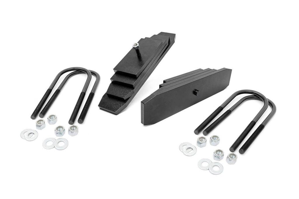 Rough Country 2 Inch Leveling Kit - Leaf Block - Ford Super Duty 4WD (1999-2004)