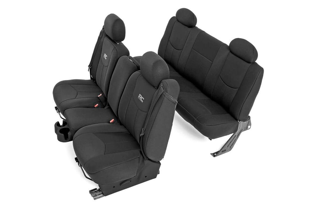 Rough Country Seat Covers - FR 40 40 20 & Rear - Chevy GMC 1500 (99-06 & Classic)