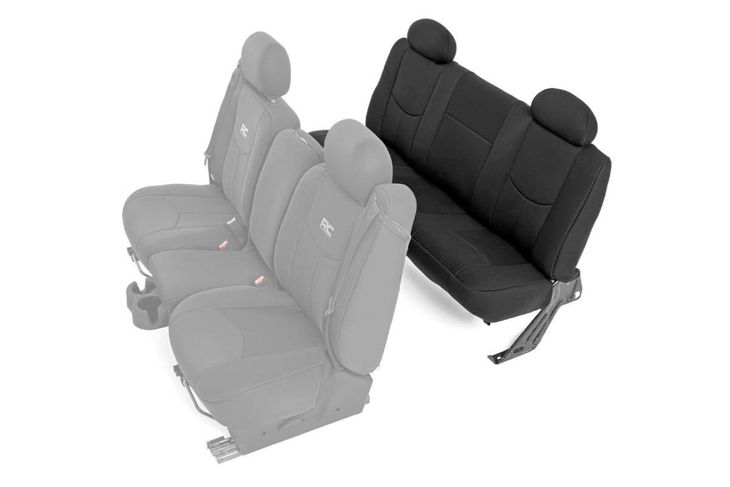 Rough Country Seat Covers - FR 40 40 20 & RR Full Bench - Chevy GMC 1500 (99-06 & Classic)