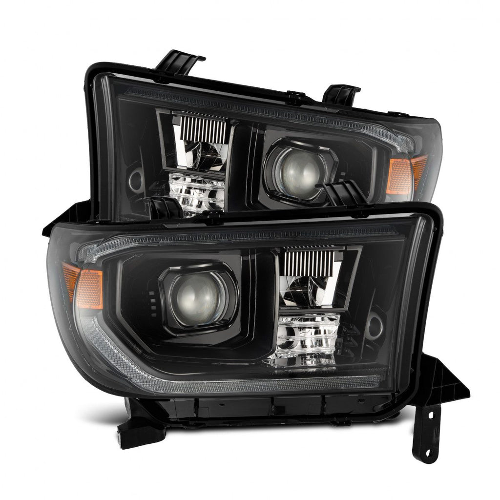 07-13 Toyota Tundra/08-17 Toyota Sequoia MK II PRO-Series Halogen Projector Headlights Alpha-Black